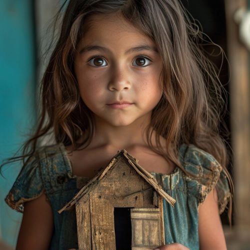 kid-holding-wooden-miniature-toy-house_23-2151191481